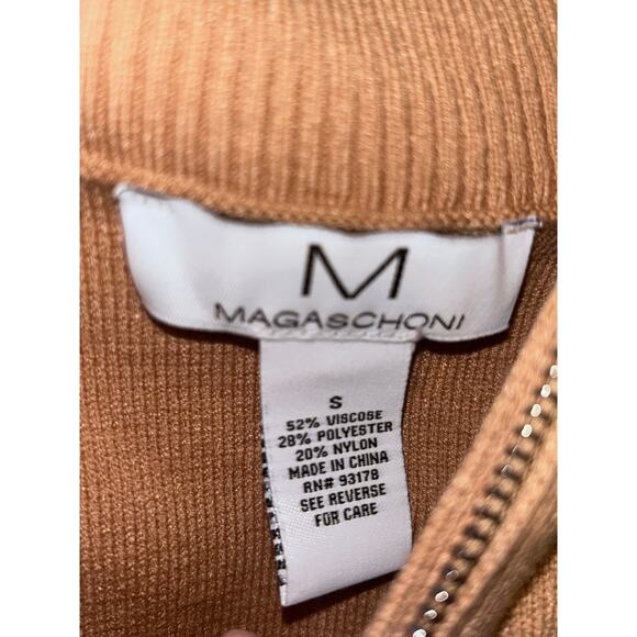 M Magaschoni Tan Zip Cardigan Sz S – Soft, Chic & Effortlessly Stylish! Casual - Picture 10 of 11